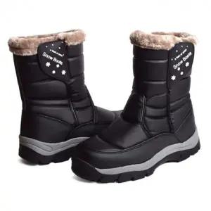 겨울 남성 방한부츠 아이젠 장착 내피 털부츠 방수화