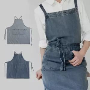 유치원 어린이집 앞치마 카페 편한 공방 앞치마 [히트템] 캐주얼 어센틱 데님