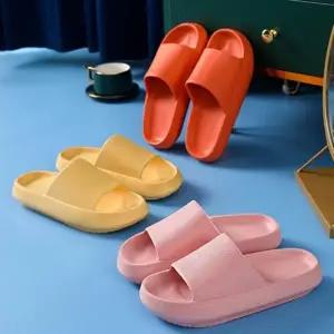 실내 가벼운 폭신한 쿠션 남녀공용 실외 편한 슬리퍼