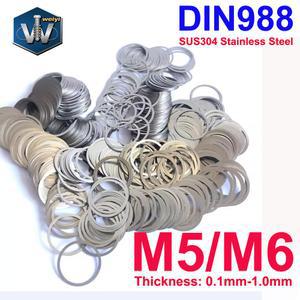 웨이이 M5 M6 DIN988 SUS304 A2 스틸 초박형 와셔 스테인리스 조정용