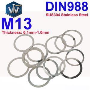 웨이이 M13 DIN988 SUS304 스테인리스 스틸 초박형 조정용 와셔