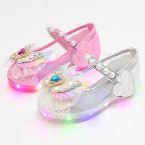날개 망사 진주 국산 아동 불빛 등원 선물 공주 키즈 망사 메쉬 여아 LED 구두