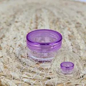( )5g 투명 플라스틱 뚜껑 공병 퍼플 여행용공병 미니공병
