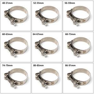 강력한 용접 배기 씰링 수리 도구 T 볼트 파이프 클립 스테인레스 스틸 호스 클램프