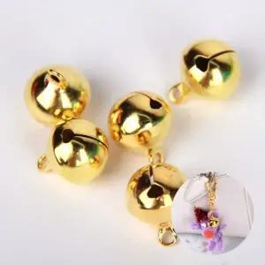 ( )비즈 키링부자재 미니 금방울 14mm 5P 공예재료 작은방울 장식
