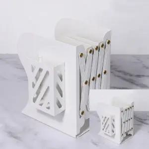 ( )접이식 책꽂이+펜꽂이 화이트 책상위책꽂이 책상책꽂이