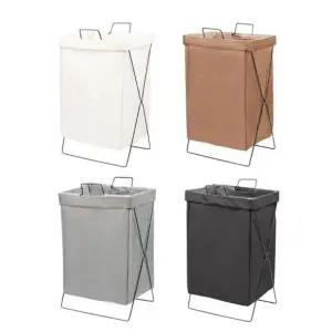 다용도 접이식 벽걸이 빨래 바구니 이동식 스탠드 수납 세탁함 대용량 바스켓 보관함