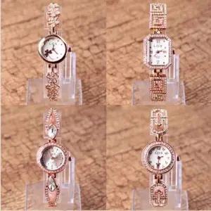 남녀 학생 선물 큐빅 러블리 팔찌 겸용 손목시계 GWM 전자손목시계