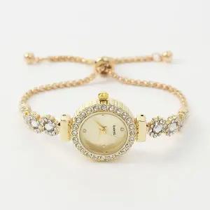 손목시계 여성 슬라이드 골드