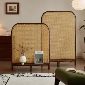 공간분리 파티션 라탄 칸막이 식당 인테리어 공간분리