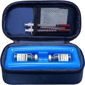 용 휴대용 절연 약물 냉각기 바이알용 Esaytool 인슐린 여행 케이스 - TSA 승인 펩타이드 및 의약품 병