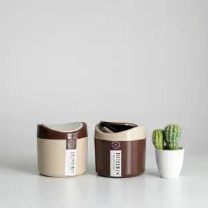 심플 미니 탁상용 쓰레기통 1L 사무실 책상 휴지통_24995006