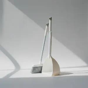 틈새먼지 제거용 미니 빗자루 쓰레받기 세트 탁상용 청소도구 소형 방비_24995088