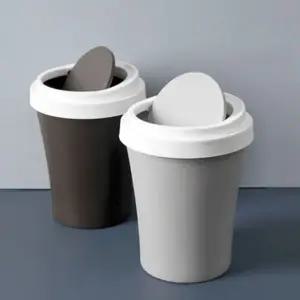 (대형 브라운)휴지통 실용적인 쓰레기통 대형 미니 커피컵_24995119