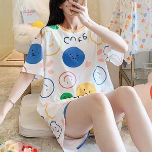 쉬블림로브 (반팔+}반바지) 여성 홈웨어 캐릭터 잠옷 세트 GGWD0513