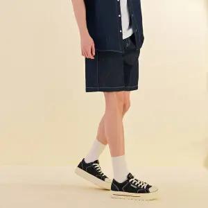 [체이스컬트] [2color ] 남자 풀밴딩 데님 반바지