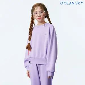 [오션스카이] 여아 주름장식 크롭 맨투맨 티셔츠-CAJG5157B0T