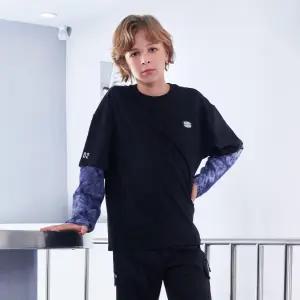 [오션스카이] [2color] 남아 레이어드 티셔츠