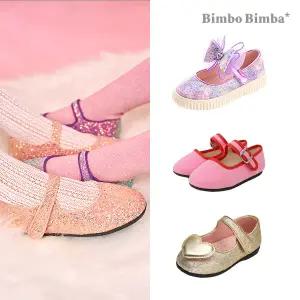 [빔보빔바] 러블리 아동 여아 구두 공주 반짝이 LED 플랫 메리제인