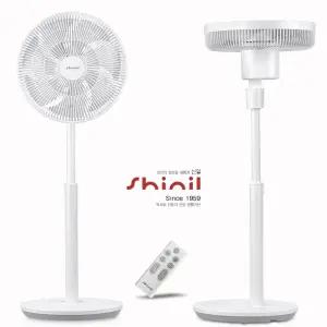프리미엄 3D입체회전 BLDC 저소음 리모컨 스탠드 선풍기 12단계풍속 8시간타이머 좌석용 사무실 가정용