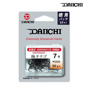 다이치 우미다나고 덕용 50개입 민물낚시 일본 하이카본 바늘 붕어낚시 다나고바늘
