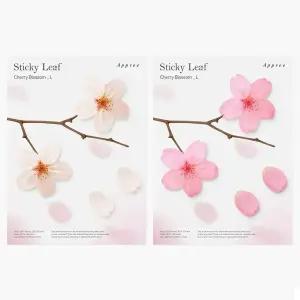 스티키 리프(벚꽃) L/점착메모지 꽃잎모양 데코팬시