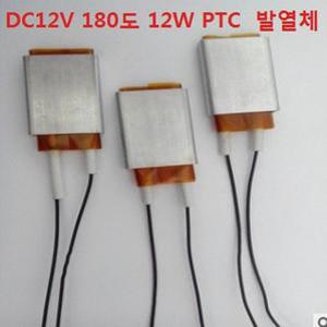 PTC 발열체 /12V 180도 12W / 28 x 21 x 5mm / 방열판