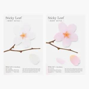 스티키리프_투명벚꽃 M/점착메모지 팬시소품 꽃잎데코