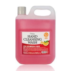 오릭스 핸드 클렌징워시 물비누 레몬향 4.1Kg 대용량 리필용 핸드워시 액상 손세정제