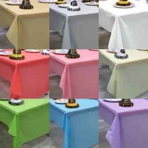 일회용 테이블보 단색 대형 파티보 비닐 방수 생일 홈파티 행사용 테이블커버