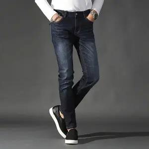 [후앙스]워싱스판 레드지퍼포켓 데님팬츠 CICP2115_P054397549