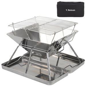 캠핑 화로대 접이식 캠핑 화로 미니 불멍 화로대 바베큐 그릴 높이조절