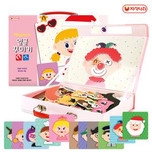 자석 얼굴꾸미기(P) (얼굴카드+자석) /심리상담/감정카드