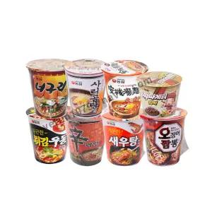 농심 컵라면 소컵 새우탕/신라면/튀김우동/오징어짬뽕/너구리/사리곰탕 골라담기