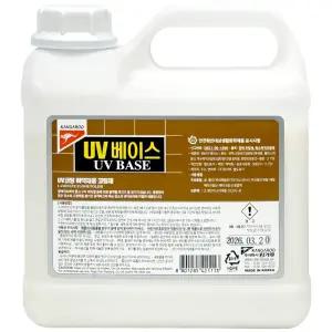 UV베이스 바닥 광택제 강화 마루 원목 광택 왁스 3.75L 강마루 목재 우드 코팅제