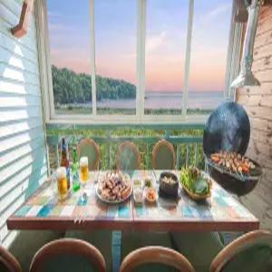 [인천/강화] 강화 아라 펜션 (편의점/매점/바다(도보5분)/해수욕장/갯벌/바베큐장/개별바베큐/주차장/테라스/공용수영장(실외)/커플/가족/포레스트뷰(산))