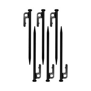 단조펙 세트 텐트 타프 고정 텐트 못 40cm 6개 단조팩 핀 핑거 콜팩 강철 말뚝 야영 낚시 고강도 /캠핑