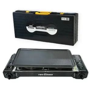 맥스 투버너 트윈버너 2구 휴대용 부르스타 불판 가스렌지 세트