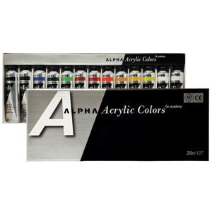 [열린화방]알파 아크릴물감 20ml[13색/24색]/아크릭물감/디자인용품/아크릴용품