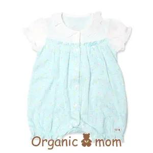 [롯데백화점]오가닉맘 옐츠민트여아반소우주복(MEM4QE09)