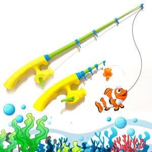 리얼 자석낚시대 릴낚시 4단 53cm 어린이 낚시놀이 장난감