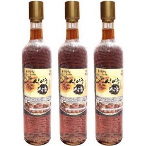 산야초식초 500ml x 3개 / 옹기 발효식초 100가지 산야초 마시는 초 액 흑초 추천 세설원