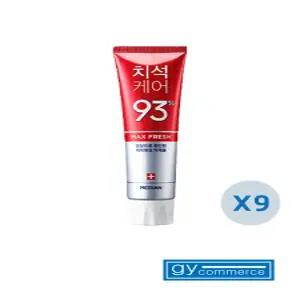 메디안 치석케어93% 구취제거 치약 120g X 9개(무.배)