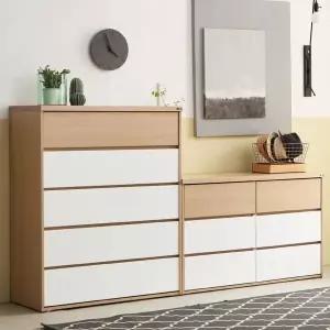 아르메 라떼 서랍장 세트 1200 빅와이드 3단+980 5단