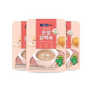 [베베쿡]바르게 만든 순살 닭백숙 3개