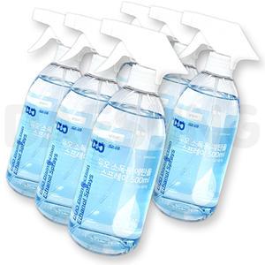 듀오 소독용 에탄올 스프레이 500ml X6개 뿌리는 생활 상처 살균 강아지 냄새 제거 손 소독제