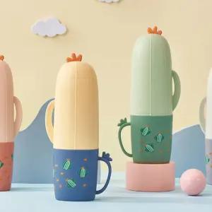 귀여운 선인장 휴대용 다용도 케이스 칫솔케이스 필기구통