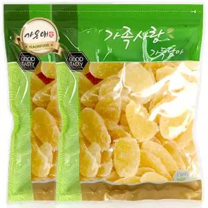 [가온애] 건파인애플 500g x2팩 / 건조파인애플 슬라이스 파인애플 건과 건과류 건과일 열대건과일 간식류