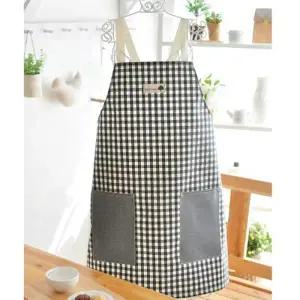 [텐바이텐]모던블랙체크 방수앞치마
