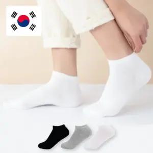 더빨강양말 여자 남자 무지 발목양말 10켤레 국산 스니커즈
